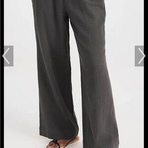 Faherty Gray Wide-Leg Jumpsuit